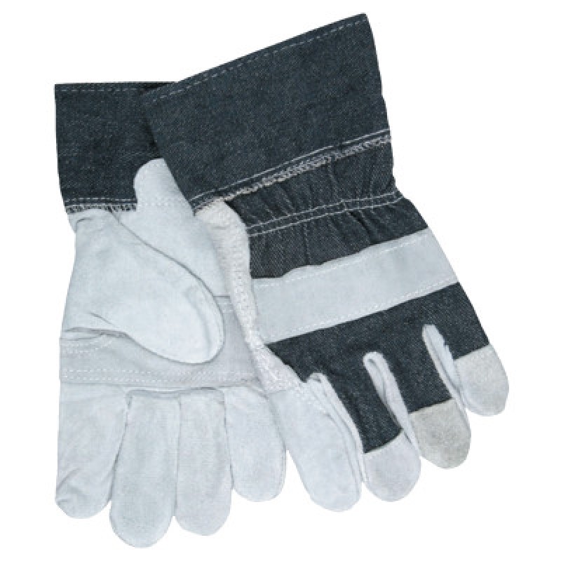 GUNN PATTERN LEATHER GLOVE DENIM CUFF-MCR SAFETY-127-1220DX