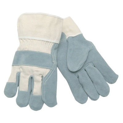 GRY LEATHER PALM  2.5" CWHT CANVAS BACK XL-MCR SAFETY-127-1400XL