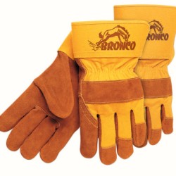 BRONCO SIDE LEATHER PALMGLOVES 2-1/2" SAFE-MCR SAFETY-127-1680