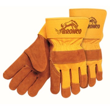 BRONCO SIDE LEATHER PALMGLOVES 2-1/2" SAFE-MCR SAFETY-127-1680