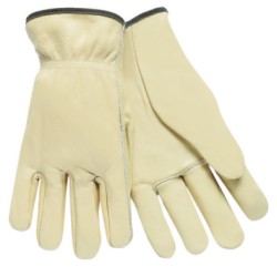 GRAIN LEATHER CREAM COLOR ELASTIC BK-MCR SAFETY-127-3200L