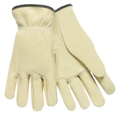 GRAIN LEATHER CREAM COLOR ELASTIC BK-MCR SAFETY-127-3200L