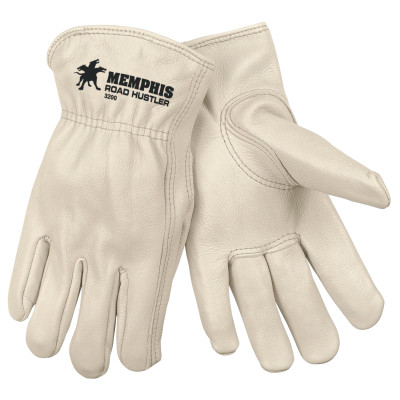 GRAIN LEATHER CREAM COLOR ELASTIC BK-MCR SAFETY-127-3200M