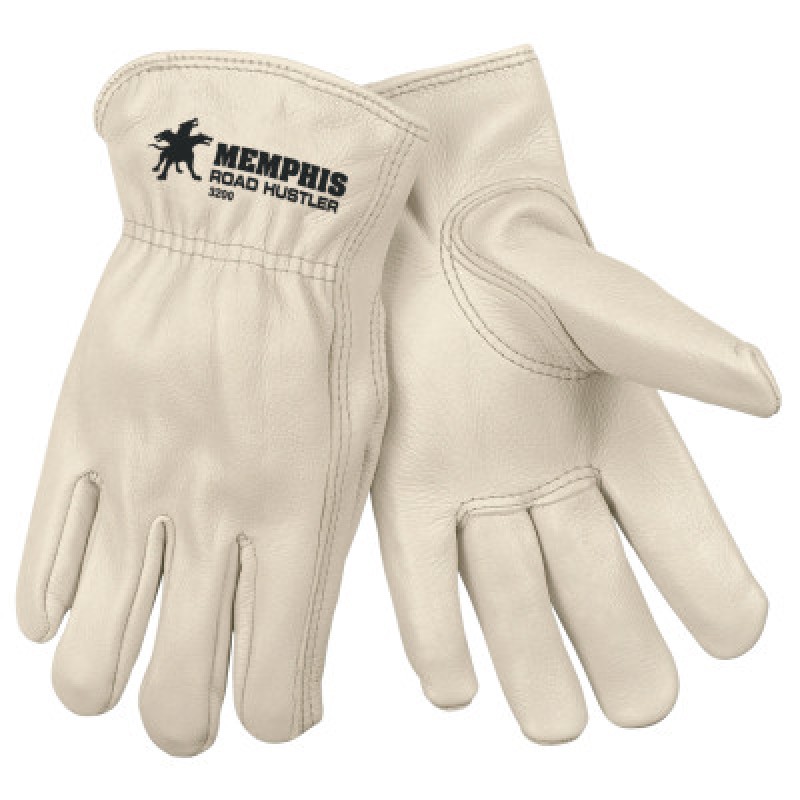 GRAIN LEATHER CREAM COLOR ELASTIC BK-MCR SAFETY-127-3200M