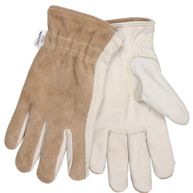 COW GRAIN DRVR/SPLIT BACK KEVLAR LINED L-MCR SAFETY-127-3204KL