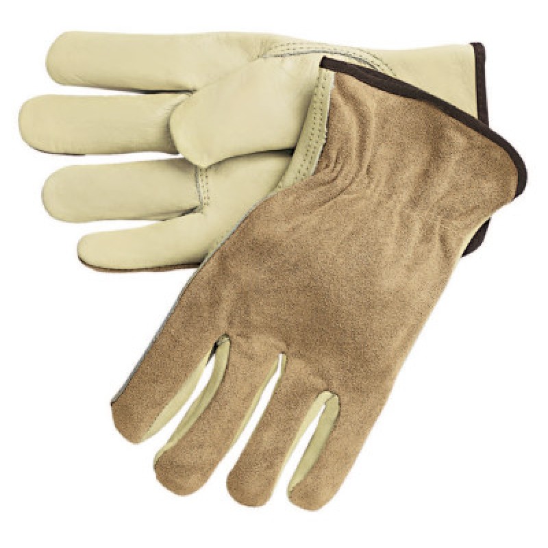 X-LARGE DRIV.GLOVE REG.GRADE W/SPLIT LEATH. BACK-MCR SAFETY-127-3205XL