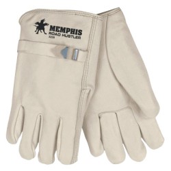 GRAIN LEATHER CREAM COLOR LTHR PULL STRAP-MCR SAFETY-127-3220L