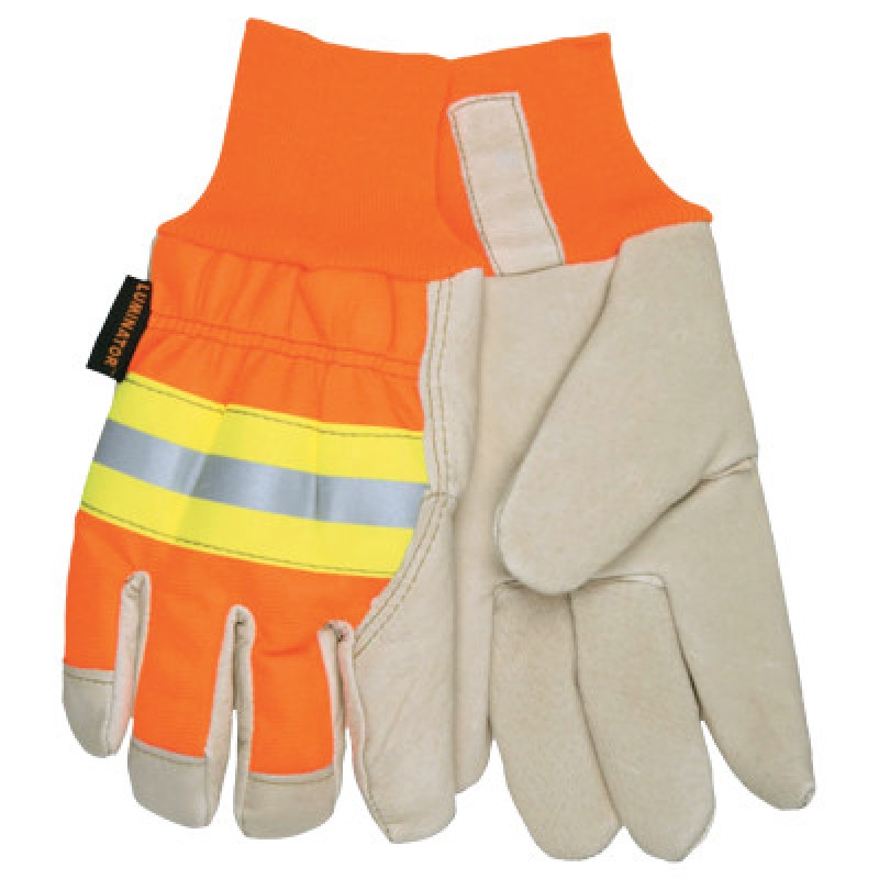 XL LUMINATOR GRAIN PIGSKIN DRIVER GLOVE-MCR SAFETY-127-3440XL