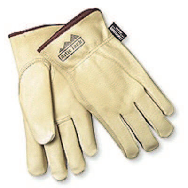 LARGE PIG LINED GRAIN LEATHER GLOVE FLEECE LINE-MCR SAFETY-127-3450L