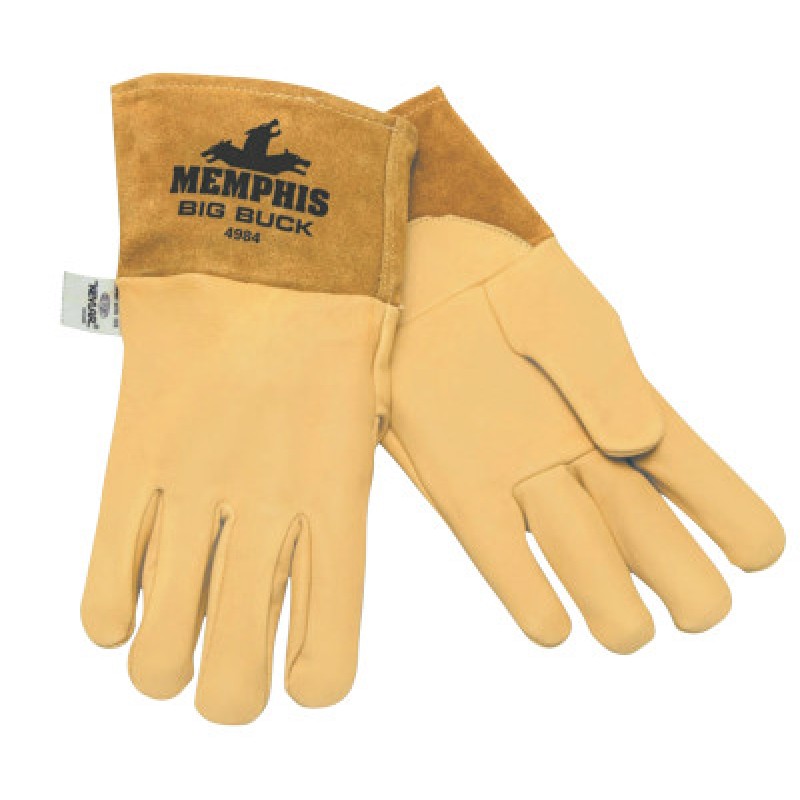 GRAIN DEERSKIN MIG/TIG WELDER- SEWN W/KEVLAR-MCR SAFETY-127-4984L