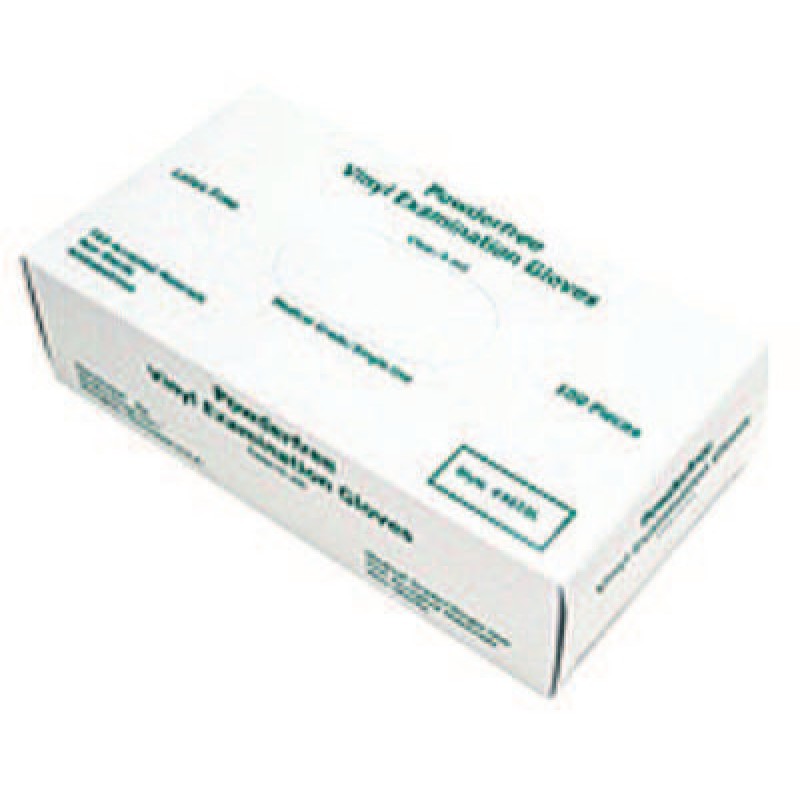 LARGE 5-MIL. DISPOSABLEVINYL GLOVE MEDICAL GRA-MCR SAFETY-127-5010L