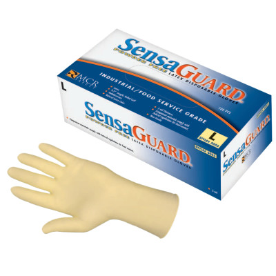 LARGE 5MIL. POWDER FREELATEX GLOVES INDUSTRIAL-MCR SAFETY-127-5055L