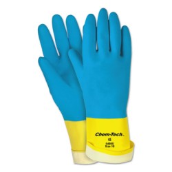 SIZE 10-28-MIL-BLUE NEOPRENE OVER YELLOW LATE-MCR SAFETY-127-5400S