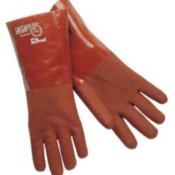 14" GAUNTLET PREMIUM DOUBLE DIPPED RED PVC JER-MCR SAFETY-127-6454S