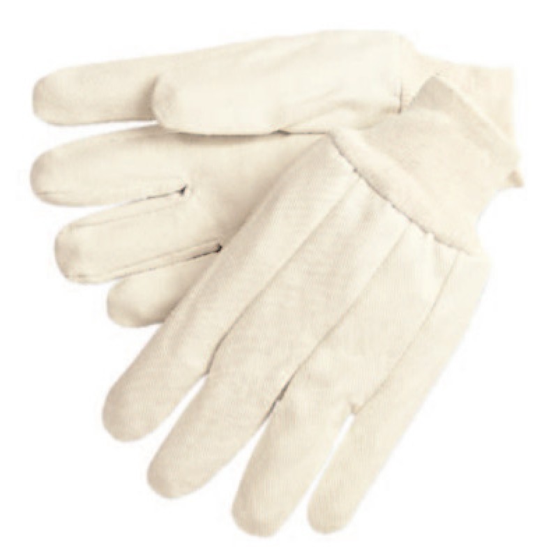 12 OZ. CANVAS GLOVES W/KNIT WRIST MEN'S SIZE-MCR SAFETY-127-8300C