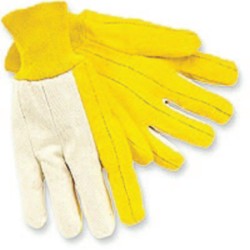 REG. WEIGHT CANVAS BACKWHITE KNIT WRIST GOLDE-MCR SAFETY-127-8516