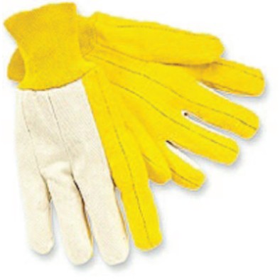 REG. WEIGHT CANVAS BACKWHITE KNIT WRIST GOLDE-MCR SAFETY-127-8516