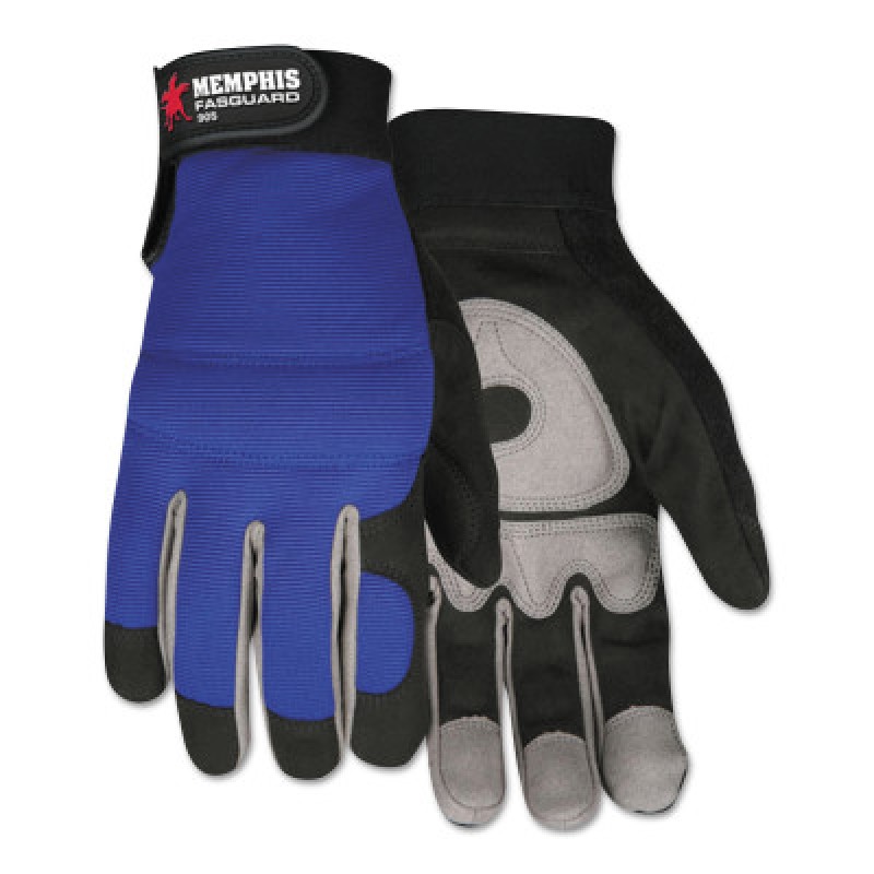 X-LARGE FASGUARD GLOVE AMARA LEATHER BLACK PALM-MCR SAFETY-127-905XL