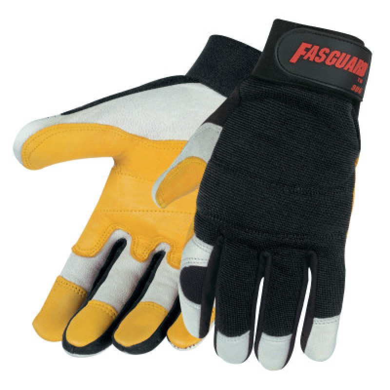 LARGE FASGUARD GLOVE WHITE GRAIN GOATSKIN-MCR SAFETY-127-906L