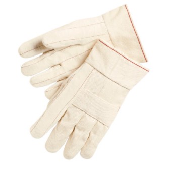 24 OZ.100% COTTON HOT MILL GLOVES KNUCKLE STR-MCR SAFETY-127-9124K