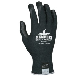BLACK KEVLAR/BLACK NITRILE FOAM L-MCR SAFETY-127-9178NFL