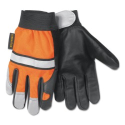 SMALL HI VIS LUMINATOR GLOVE GRAIN COWHIDE-MCR SAFETY-127-921S