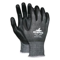 MEMPHIS CUT PRO 13GA S/PHPPE BLACK PU-MCR SAFETY-127-92723PUXL