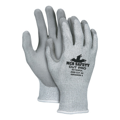 MEMPHIS CUT PRO  13G SIL/GR HPPE/SYNTHETIC SHELL-MCR SAFETY-127-92743PUXXL