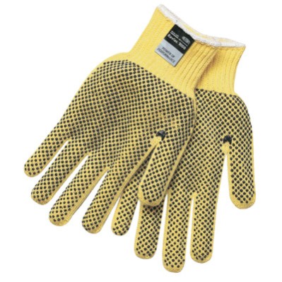 LARGE COATED STRING KNITKEVLAR PLUS W/PVC-MCR SAFETY-127-9366L