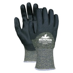 LG KEVLAR STAINLESS STEEL GLOVE  BLK 3/4 PV...-MCR SAFETY-127-9389PVL