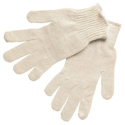 SMALL COTTON/POLYESTER NATURAL STRING GLOVE-MCR SAFETY-127-9500SM