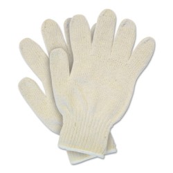 LARGE 100% COTTON HEAVYWEIGHT NATURAL STR. GLOVE-MCR SAFETY-127-9506LM