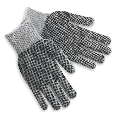 COTTON POLYESTER SHELL W/PVC DOTS ON BOTH SIDES-MCR SAFETY-127-9662LM