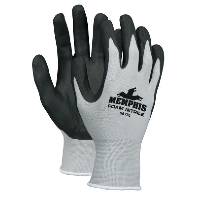 MEMPHIS FLEX HI-VIS  FOAM LATEX PALM  13-GAUGE-MCR SAFETY-127-96731HVL