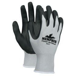 GRAY SHELL  BLACK FOAM NITRILE  13 GAUGE-MCR SAFETY-127-9673M