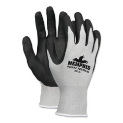 GRAY SHELL  BLACK FOAM NITRILE  13 GAUGE-MCR SAFETY-127-9673S