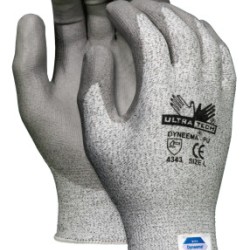 LARGE ULTRA TECH DYNEEMASTRING KNIT GLOVE BLK/W-MCR SAFETY-127-9676L