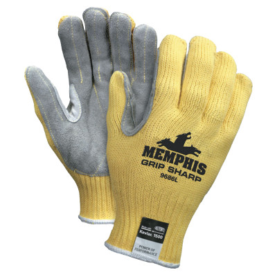 GRIP SHARP KEV/LEA 7 GUAGE SELECT SPLIT LEA PALM-MCR SAFETY-127-9686L