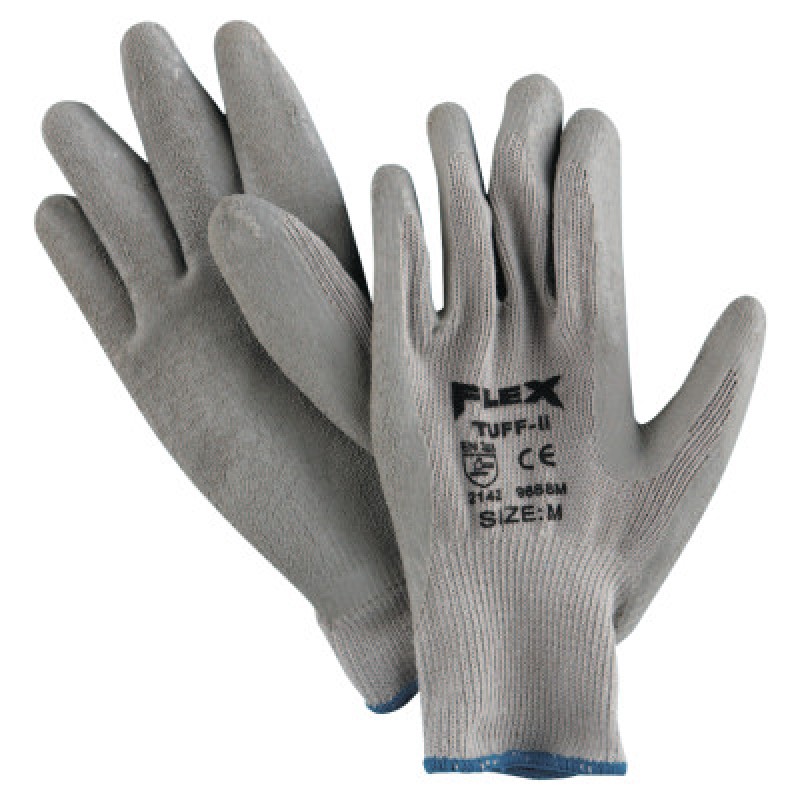 MEDIUM FLEX TUFF II GRAYCOTTON/POLY SHELL 10 GAU-MCR SAFETY-127-9688M