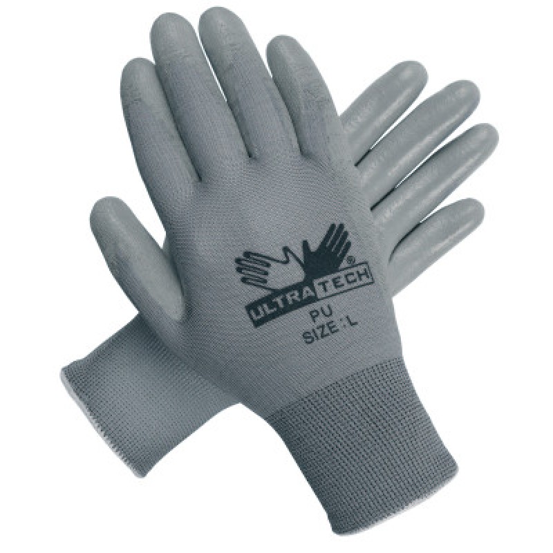 ULTRA TECH GRAY PU PALMNYLON 13 GAUGE-MCR SAFETY-127-9696L
