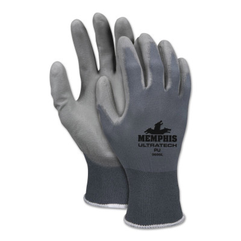 ULTRA TECH GRAY PU PALMNYLON 13 GAUGE-MCR SAFETY-127-9696XL