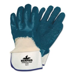 PREDATOR ROUGH PALM COATED GLOVES JERSEY LINE-MCR SAFETY-127-9760R