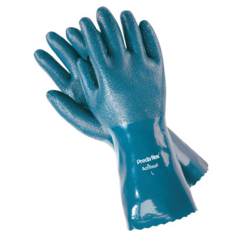 12" LARGE PREDAFLEX NITRILE COATED GAUNTLET CU-MCR SAFETY-127-9792L