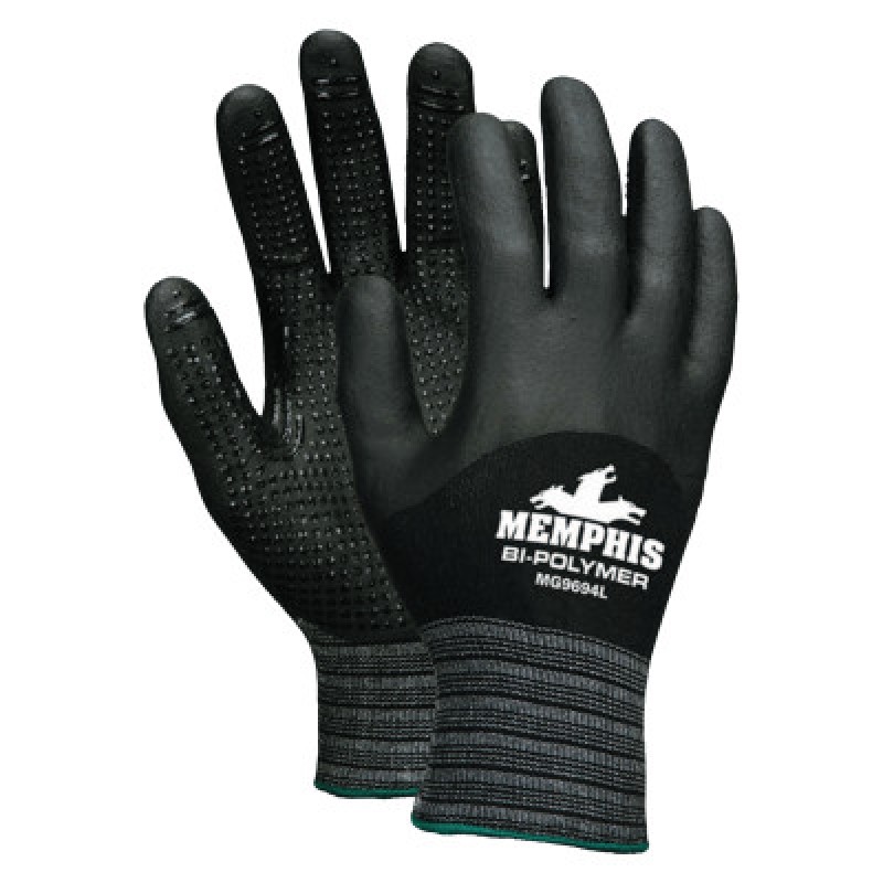 15 GAGE NYLON SPANDEX GLOVE LARGE-MCR SAFETY-127-MG9694L