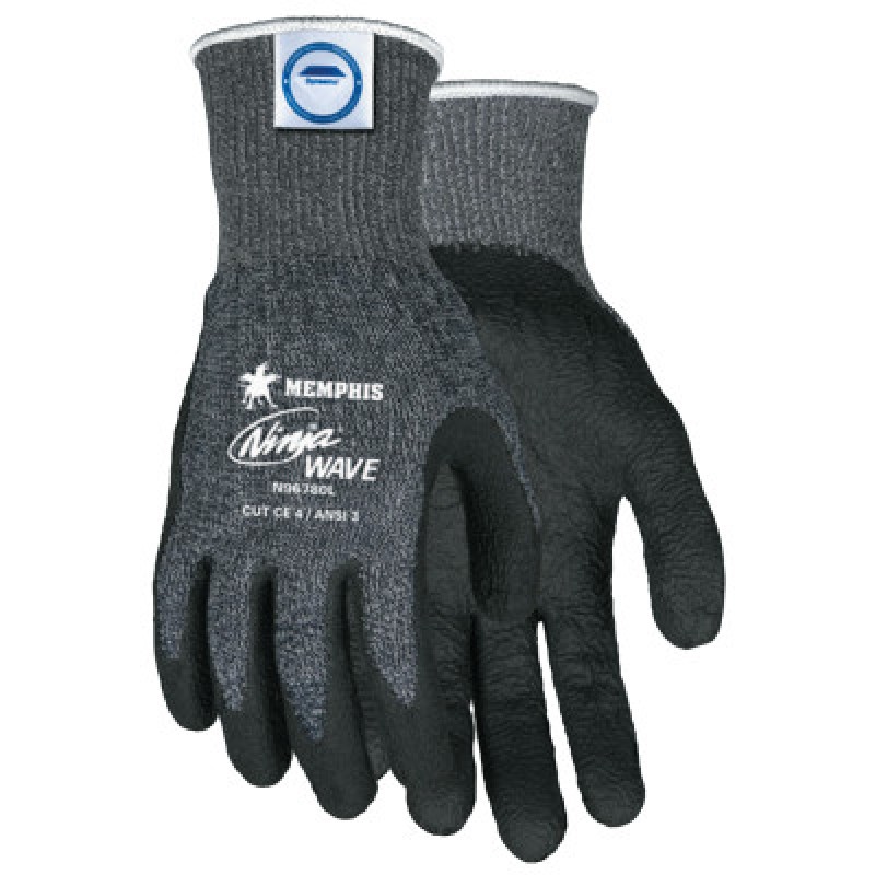 NINJA WAVE 13 GA BLK/WHTSPECKLED DYNEEMA/DIAMOND-MCR SAFETY-127-N96780L
