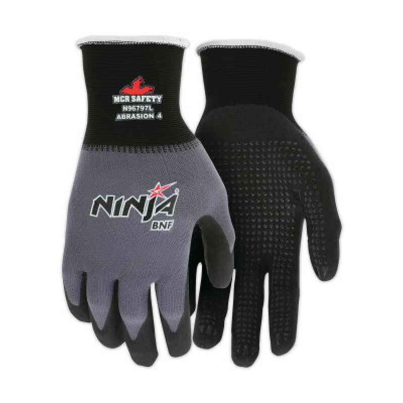 NINJA BNF 15 GA NYLON/SPDX SHELL  BNF PALM- DOTS-MCR SAFETY-127-N96797M