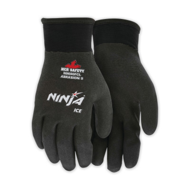 NINJA ICE BLACKDOUBLE LAYER GLOVE XXL-7 GA ACRY-MCR SAFETY-127-N9690XXL