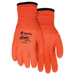 NINJA ICE FULLY COATED 7GAUGE HIVIS ORANGE ACRY-MCR SAFETY-127-N9690FCOXL