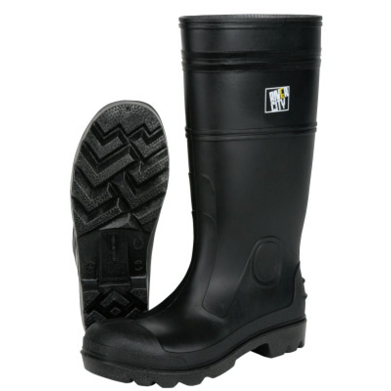 16" PVC ECON BOOT MENS STEEL TOE BLK 12-MCR SAFETY-127-VBS12012