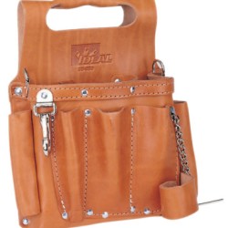 PREMIUM LEATHER TOOL POUCH W/ SHOULDER STRAP-IDEAL IND.-131-35-950
